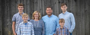 Besecker Family in front of barn